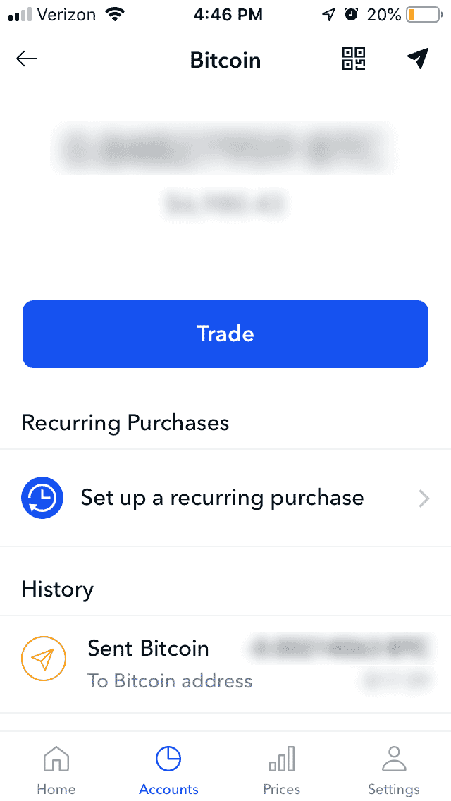 Paying with Coinbase - Step 1